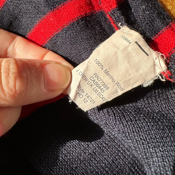 🔴JCrew 100% Merino Wool Stripped Turtleneck (Great Condition) - Picture 8 of 8